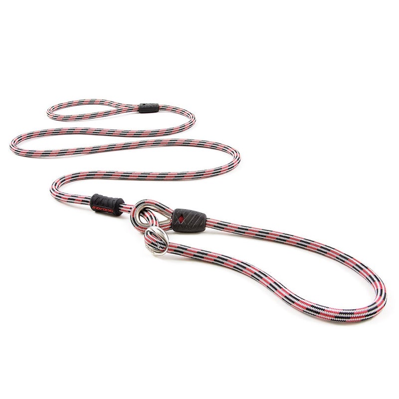 EzyDog Luca Slip Lead Dual Function Heavy Duty Rope Leash for Dogs That Pull Slip Leash & Gentle Lead Head Halter, Medium & Large Dogs (5.5ft x .33', Red) - Image 1